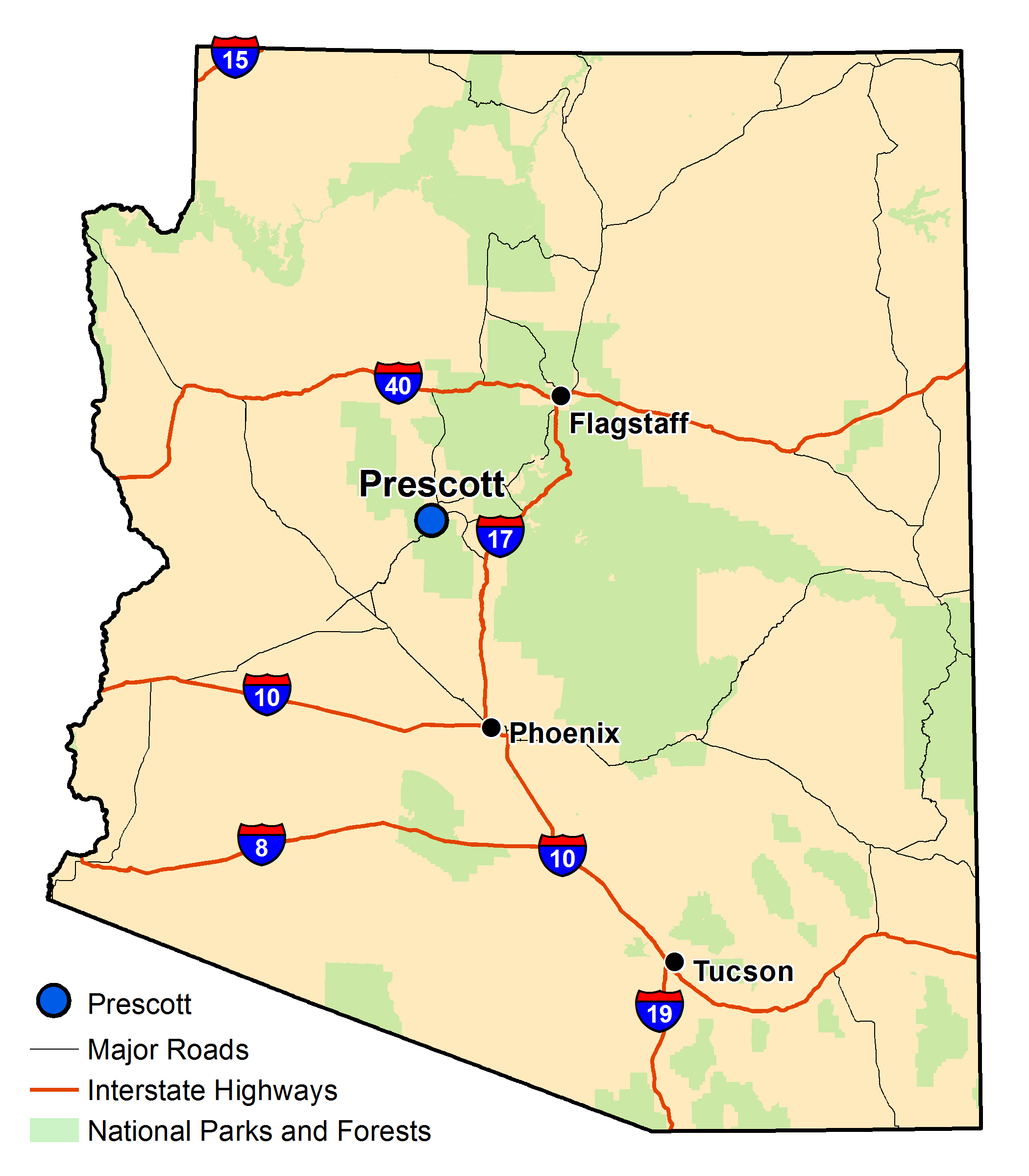 Arizona Geology Map, Prescott Ariz Map1