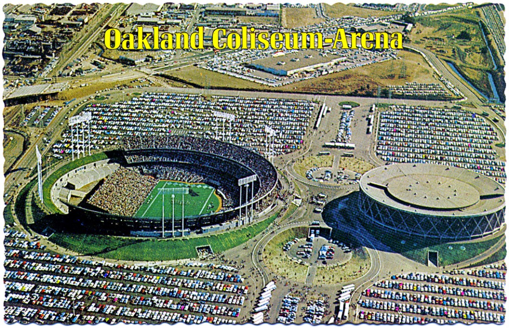Oakland-Alameda County Coliseum Complex, home to Champions - The Raiders ’77, ‘81, The A’s ’72, ’73, ‘74, ‘89; and The Warriors ’75, ’15, ’17, ‘18 The Coliseum