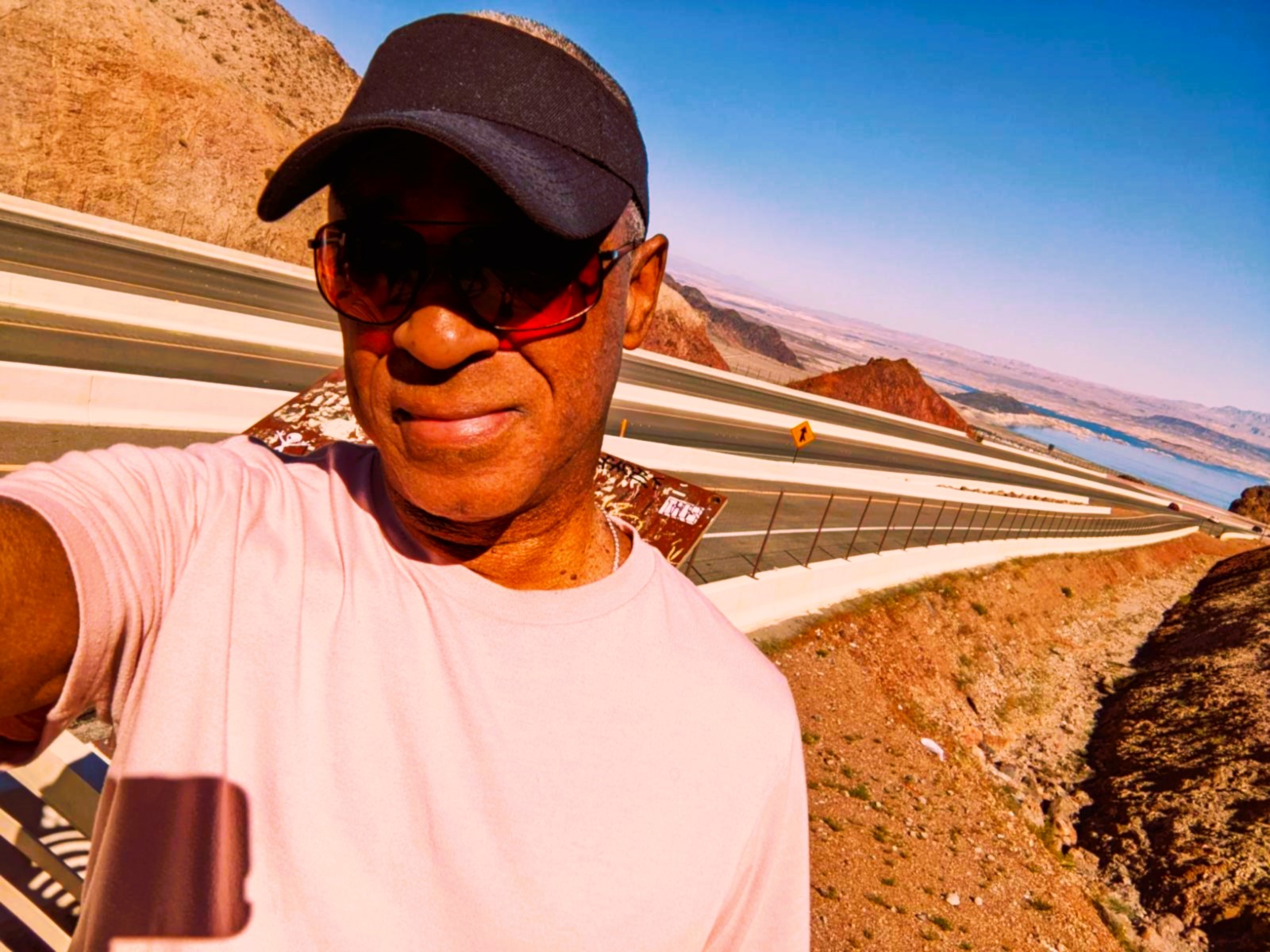 on I-11 Prescott bound, at Lake Mead, Oct 2 Lake Mead