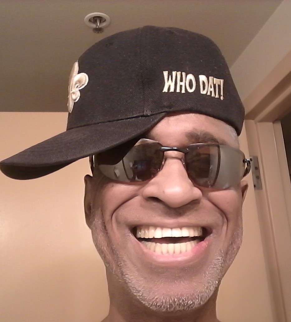 MDW’s favorite ‘cap’, a New Orleans Saints cap Who Dat!